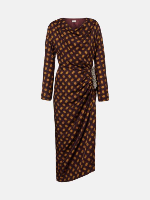 Dries Van Noten Didi embellished polka-dots midi dress