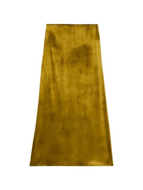 VELVET SILK BLEND LONG SKIRT