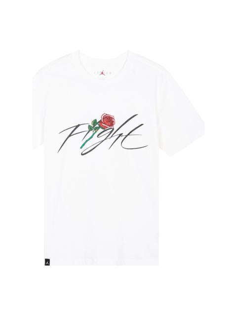 Jordan 에어 요르단 비행 로즈 티셔츠 'White'DQ7391-100