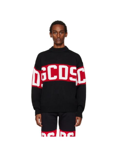 GCDS Black Band Sweater