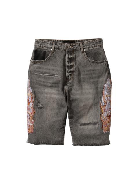 WHO DECIDES WAR FLAME GLASS KNEE COVER SHORT