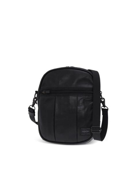PORTER zip leather shoulder bag