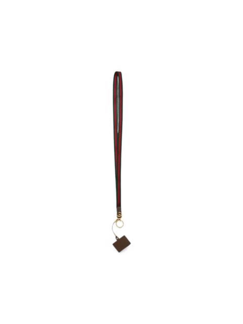 GUCCI lanyard phone holder with Web