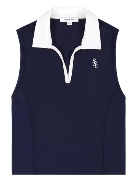 Sporty & Rich SRC Sports collared sleeveless top