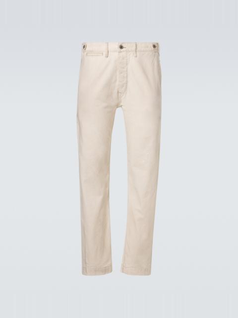 RRL by Ralph Lauren Cotton canvas straight pants