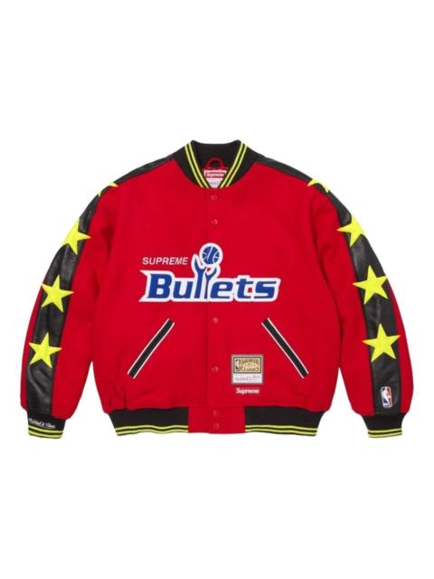 Supreme Supreme x Mitchell & Ness SS26 Teams Varsity Jacket 'Red' SUP-SS26-281-RED
