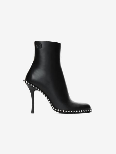 Alexander Wang nova round toe ankle boot in leather