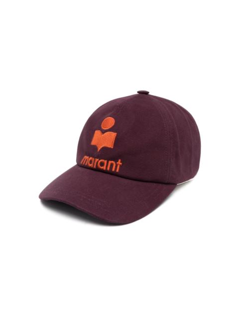 logo-embroidered cotton cap