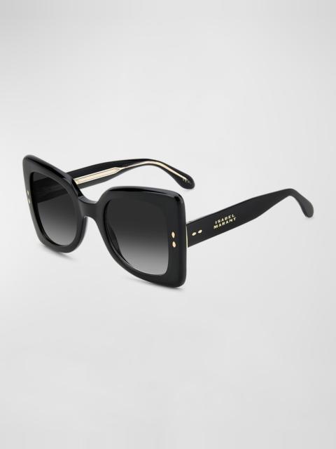 Isabel Marant Gradient Acetate Butterfly Sunglasses