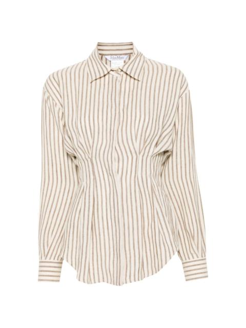 Max Mara Eritrea striped linen shirt