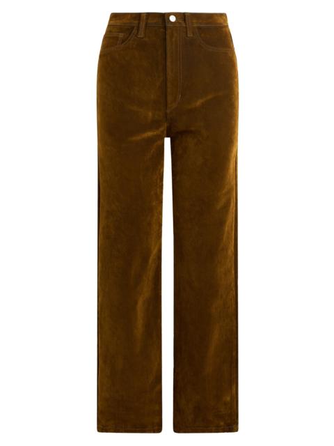 Joe's Jeans Women's Margot Straight-Leg Velvet Pants - Bronze Brown