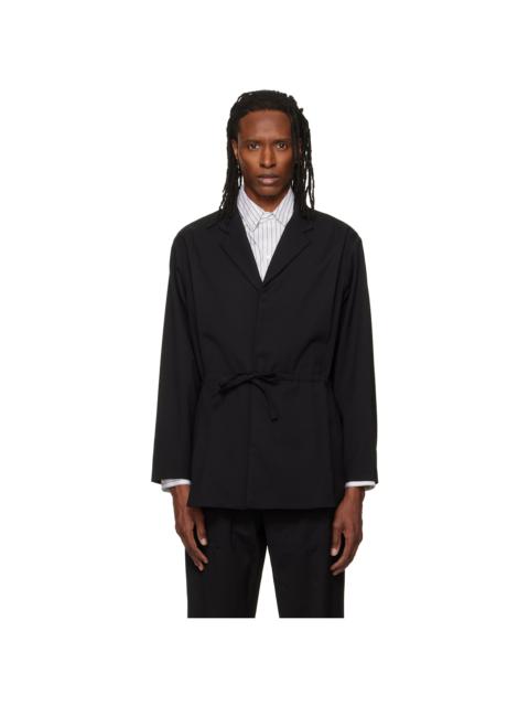 Kiko Kostadinov Black Laan Gathered Blazer