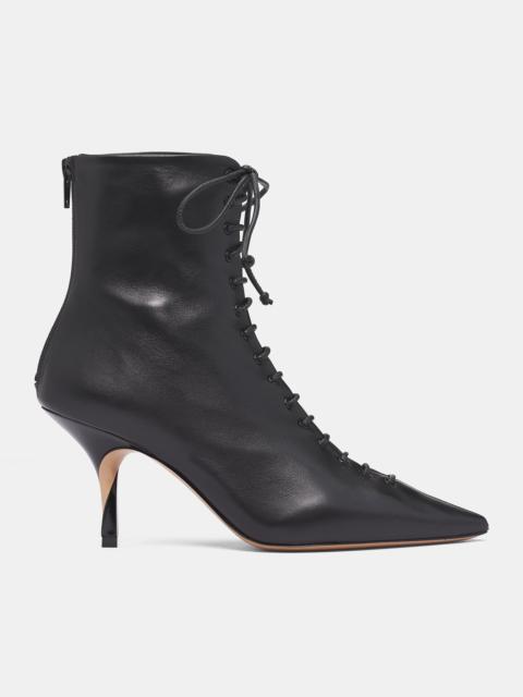 JACQUEMUS Black Leather Tourni Boots