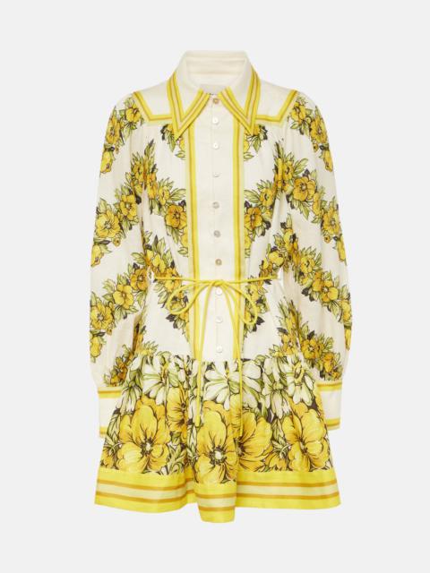 ALÉMAIS Gisela floral linen shirt dress