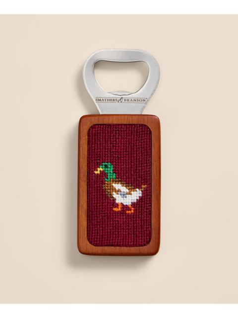 Brooks Brothers Smathers & Branson Needlepoint Mallard Bottle Opener