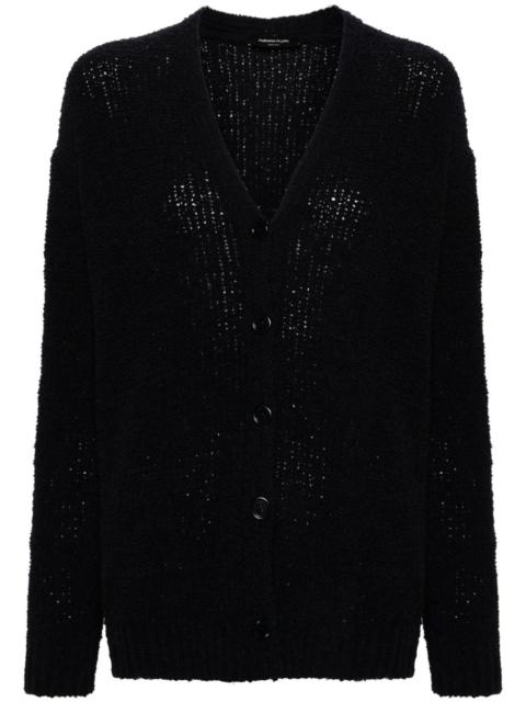 FABIANA FILIPPI V-neck bouclÃ©-knit cardigan