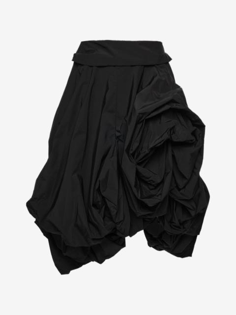 MAGDA BUTRYM draped floral-detail midi skirt