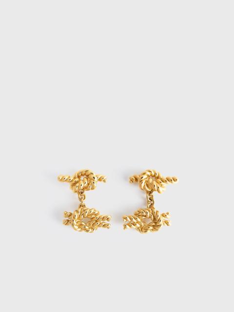 Totême Rope knot cufflinks gold