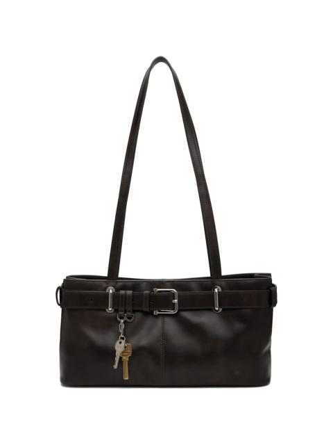 OSOI Brown Shoulder Brocle Bag