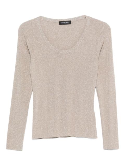 FABIANA FILIPPI scoop-neck long-sleeve top