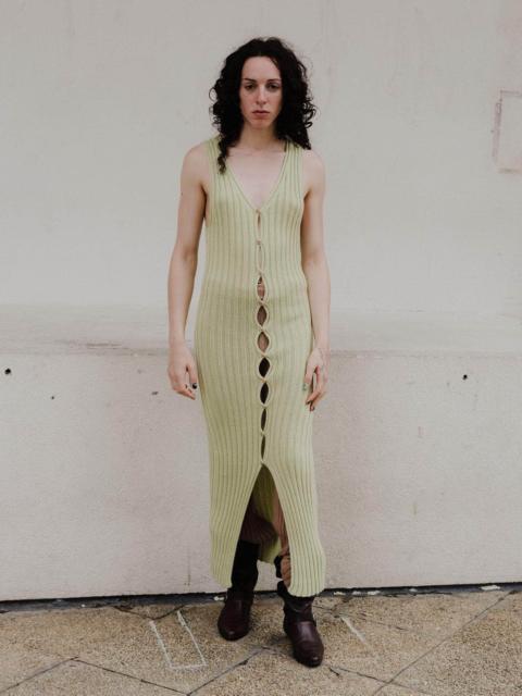 BASERANGE Loulou Sleeveless Dress - Organic Cotton Rib