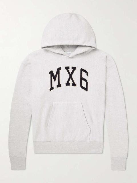MX6 Logo-Appliquéd Cotton-Jersey Hoodie