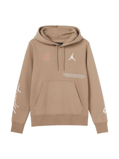 Jordan Air Jordan x CLOT Crossover Logo Printing Sports Pullover Asia Edition Brown AR8396-213