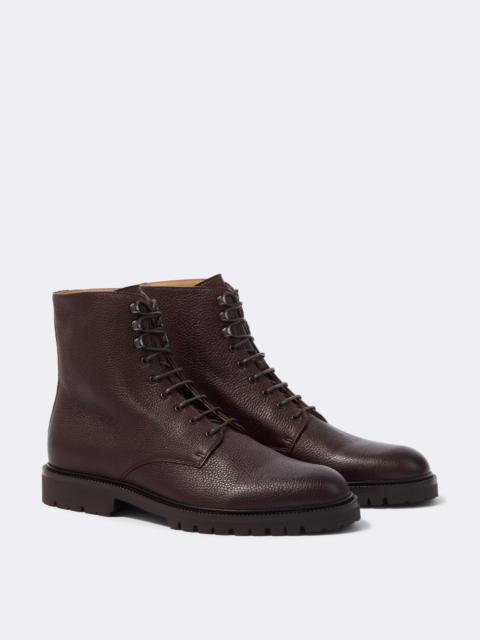 Brunello Cucinelli Leather lace-up boots