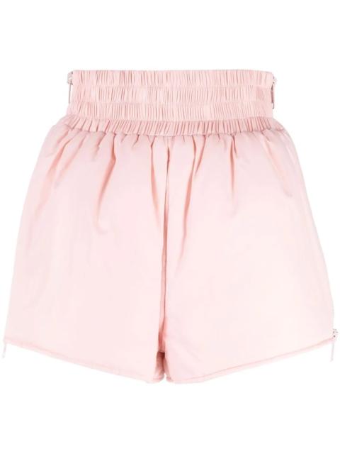 REDValentino side-zip padded shorts