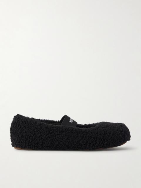 MOON BOOT Shearling Ballet Flats