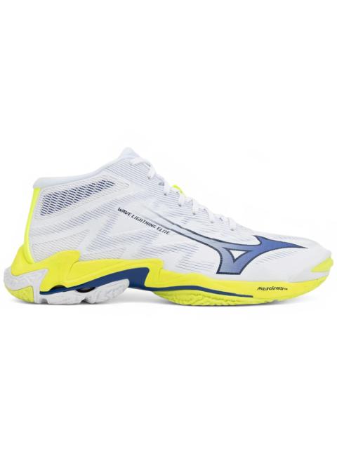 Mizuno Mizuno Wave Lightning Elite Mid White Lighting Yellow Dazzling Blue