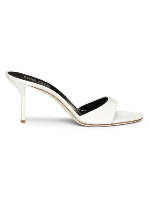 PARIS TEXAS Women's Lidia Patent Leather Mules - White Patent