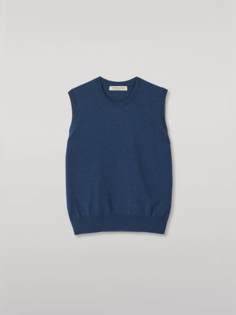 Johnstons of Elgin Iris Classic Blue Cashmere Tank