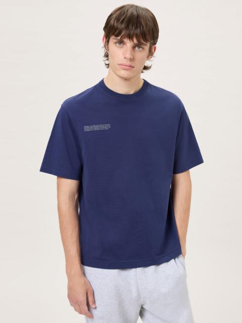 PANGAIA Mens Midweight T-Shirt - Ocean Navy