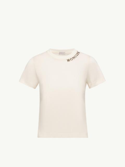 Moncler Sketch Logo Cotton T-Shirt