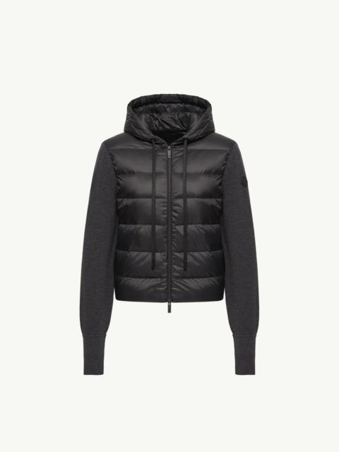 Moncler Wool Hooded Padded Zip-Up Cardigan