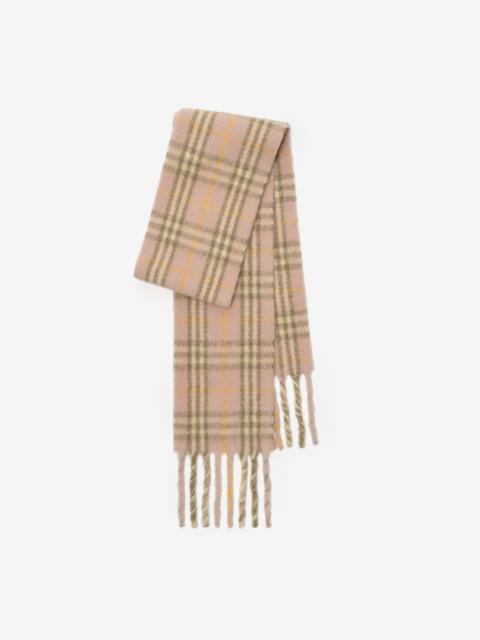 Burberry Narrow Check Alpaca Wool Blend Scarf