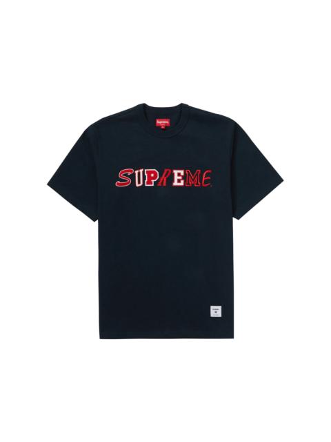 Supreme Supreme Collage Logo S/S Top Navy