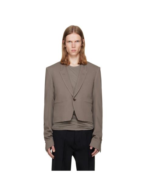 Rick Owens Taupe Tower Alice Jkt Blazer