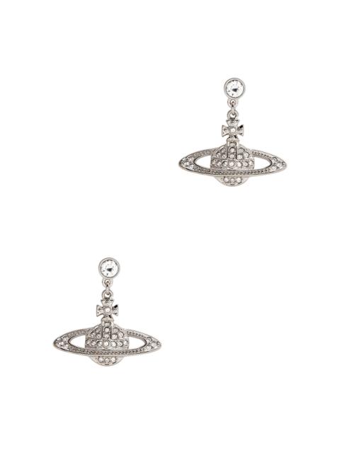 Mini Bas Relief orb drop earrings