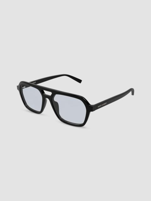 SAINT LAURENT Men's 57MM Aviator Sunglasses - Black