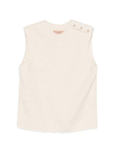 N°21 buttoned sleeveless blouse