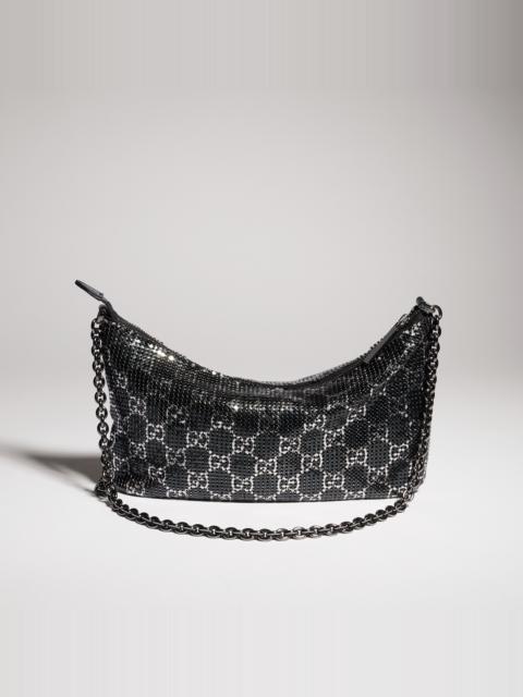 GUCCI Metallic evening bag with charm
