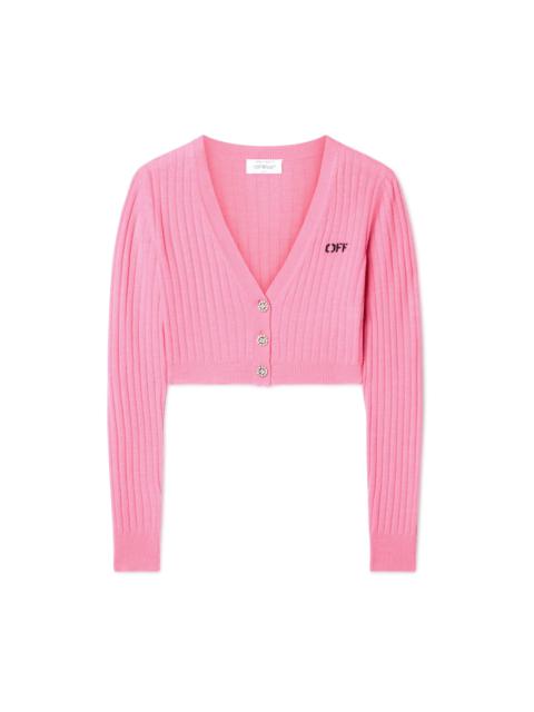 【送料&関税込】Off-White Fuchsia Wool Blend Cardigan Off-White Fuchsia wool blend cardigan | gebnegozionline