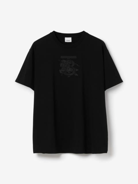 Burberry - Embroidered Monogram EKD Cotton T-shirt