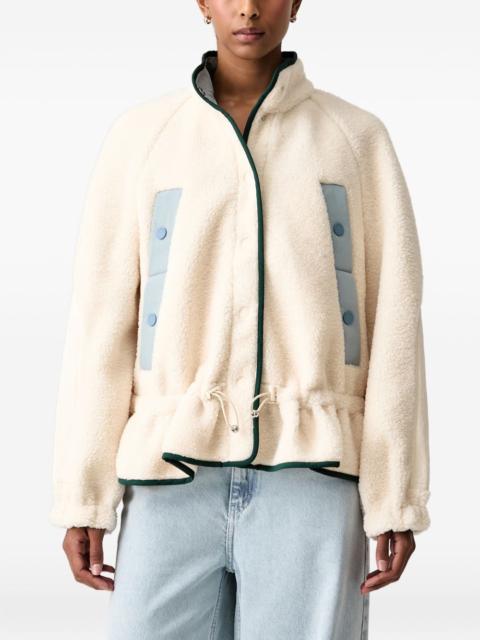 STINE GOYA ruffle-trim fleece jacket