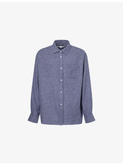Palmes Mouline Long-Sleeve Cotton Shirt