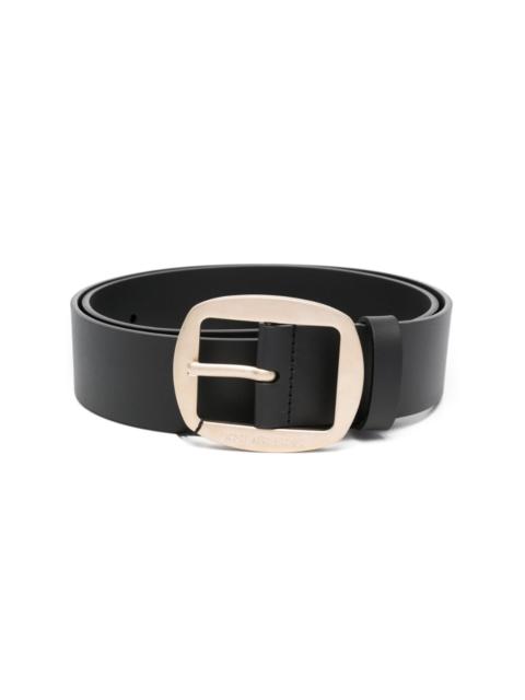 Dolce & Gabbana logo-engraved-buckle leather belt