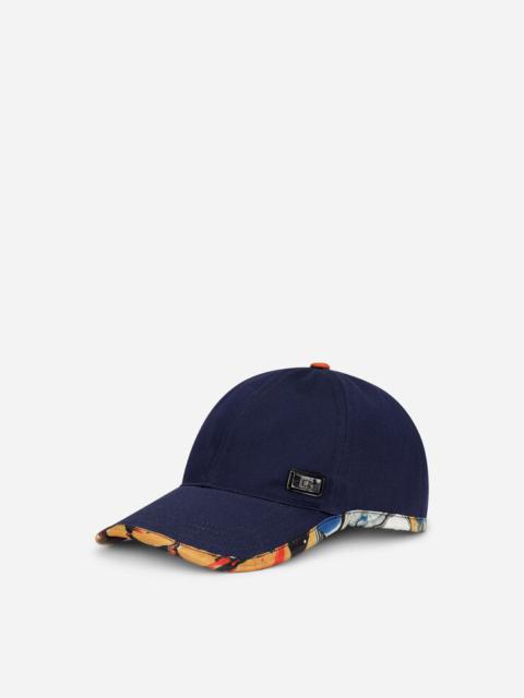 Dolce & Gabbana Baseball cap with marbled-print details