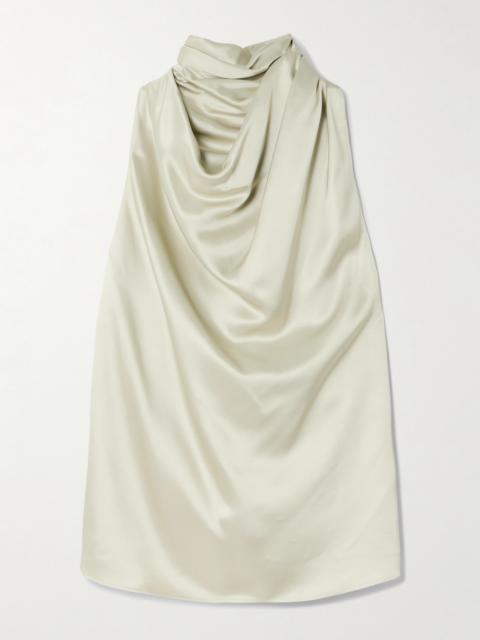 Altuzarra Sleary Draped Silk-satin Top
